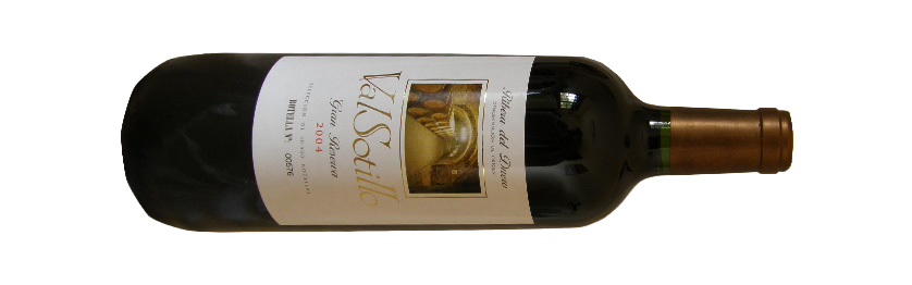 Valsotillo Gran Reserva 2011 Rotwein Ribera del Duero liegende Flasche