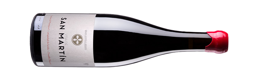 Emilio Valerio - San Martin 2012 Rotwein Navarra liegende Flasche